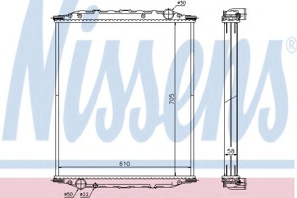 Радиатор, охлаждение двигателя GERI 10031