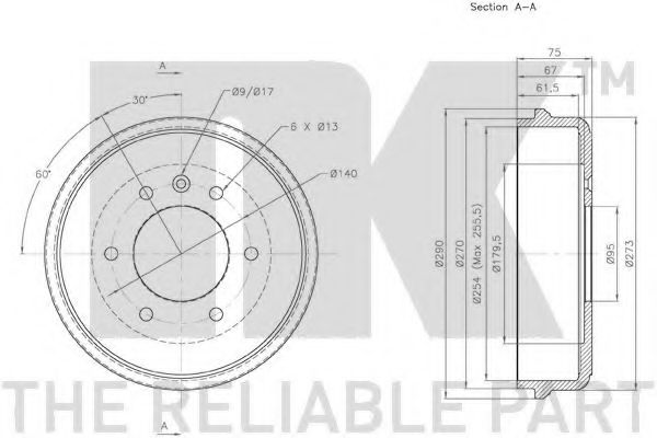 Тормозной барабан LUCAS ELECTRICAL DB4177
