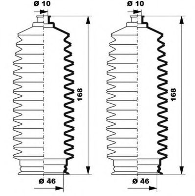Комплект пылника, рулевое управление MOOG K150257
