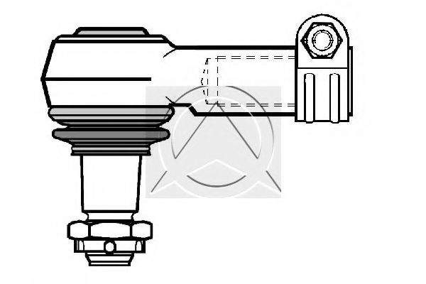 Наконечник поперечной рулевой тяги SIDEM 14734