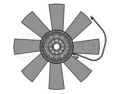 Вентилятор, охлаждение двигателя MEYLE 534 234 0023