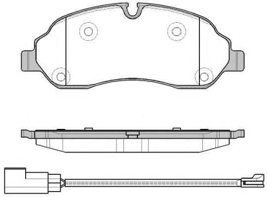 Комплект тормозных колодок, дисковый тормоз REMSA 1602.02