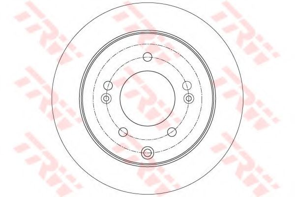 Тормозной диск TRW DF7819