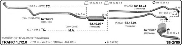 Система выпуска ОГ IMASAF 566000229