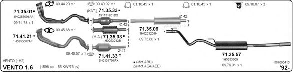 Система выпуска ОГ IMASAF 587000410