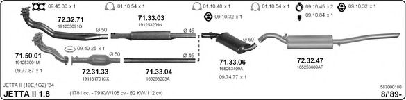 Система выпуска ОГ IMASAF 587000180