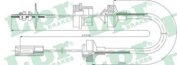 Трос, управление сцеплением LPR C0032C