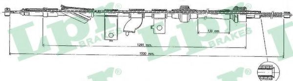 Трос, стояночная тормозная система LPR C0317B