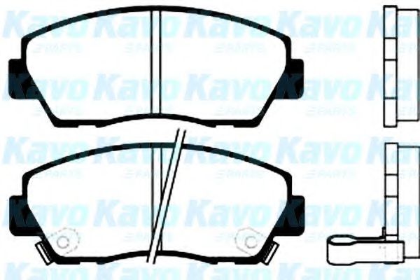 Комплект тормозных колодок, дисковый тормоз KAVO PARTS BP-4513