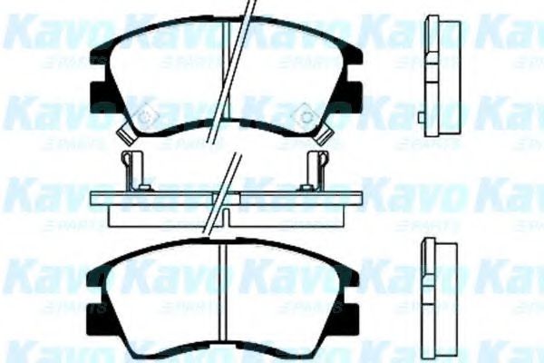 Комплект тормозных колодок, дисковый тормоз KAVO PARTS BP-5506