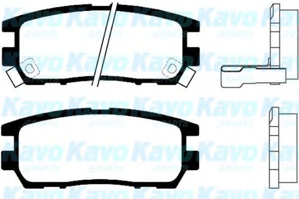 Комплект тормозных колодок, дисковый тормоз KAVO PARTS BP-5513