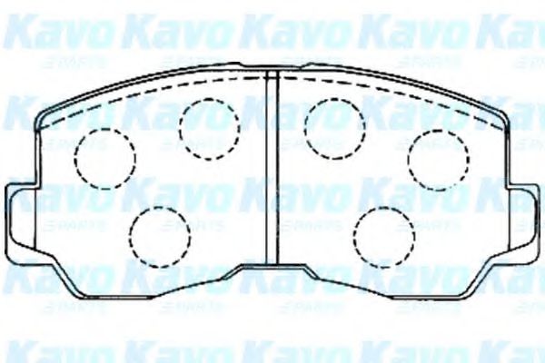 Комплект тормозных колодок, дисковый тормоз KAVO PARTS BP-5533