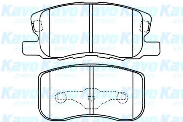 Комплект тормозных колодок, дисковый тормоз KAVO PARTS BP-5543