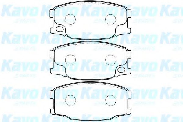 Комплект тормозных колодок, дисковый тормоз KAVO PARTS BP-5544