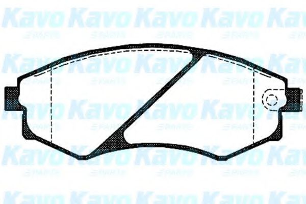 Комплект тормозных колодок, дисковый тормоз KAVO PARTS BP-6557