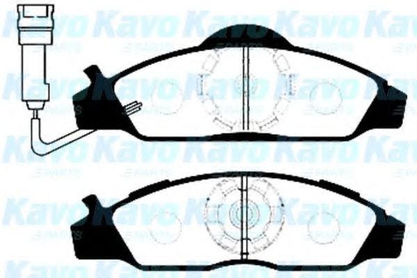 Комплект тормозных колодок, дисковый тормоз KAVO PARTS BP-7500