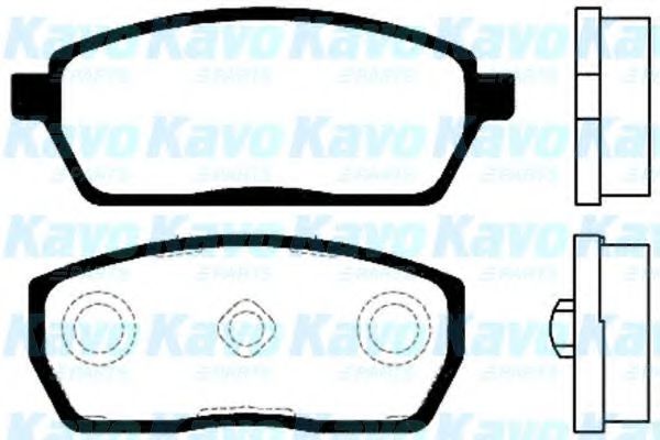 Комплект тормозных колодок, дисковый тормоз KAVO PARTS BP-8513