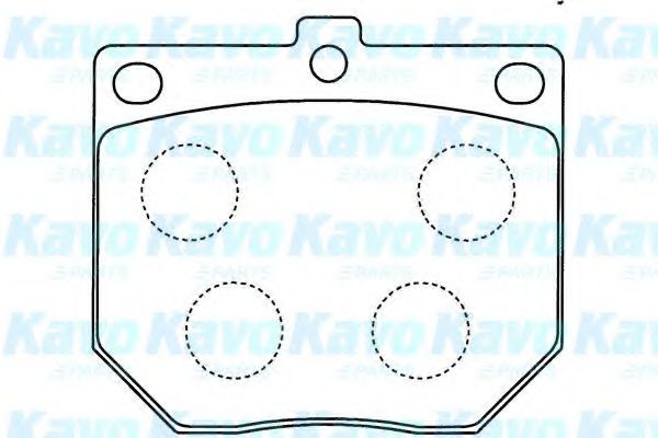 Комплект тормозных колодок, дисковый тормоз KAVO PARTS BP-6585