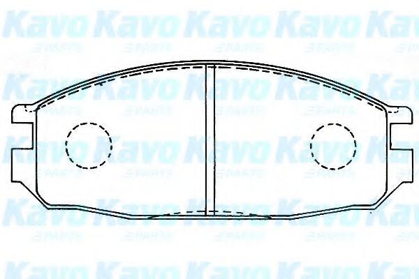 Комплект тормозных колодок, дисковый тормоз KAVO PARTS BP-6596