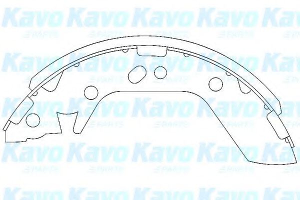 Комплект тормозных колодок KAVO PARTS KBS-3401