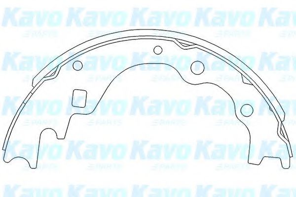 Комплект тормозных колодок KAVO PARTS KBS-5401