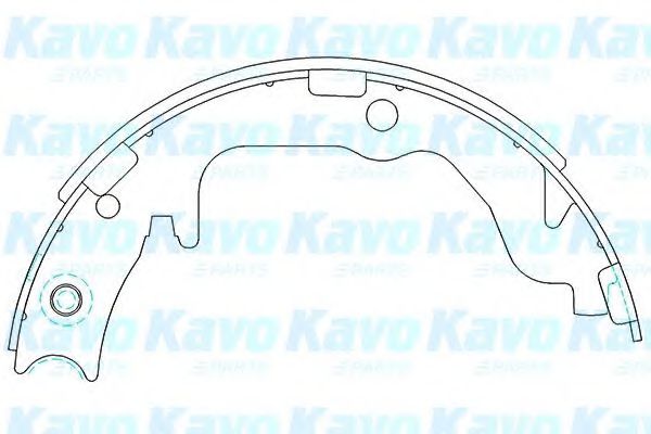 Комплект тормозных колодок KAVO PARTS KBS-6403