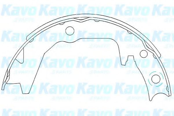 Комплект тормозных колодок KAVO PARTS KBS-6404