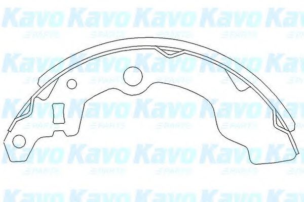 Комплект тормозных колодок KAVO PARTS KBS-8902