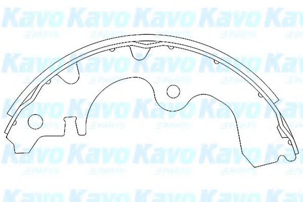 Комплект тормозных колодок KAVO PARTS KBS-9902