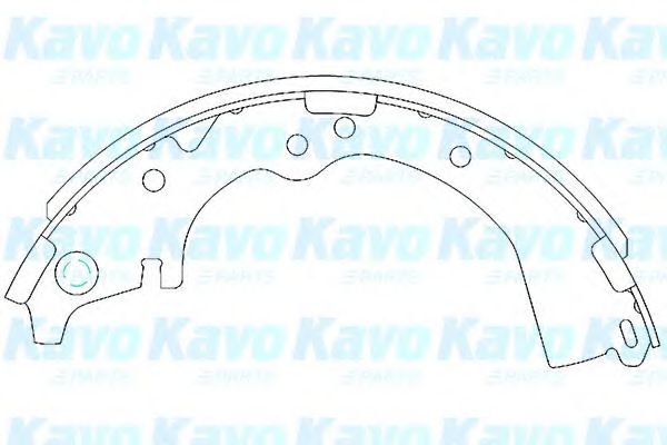 Комплект тормозных колодок KAVO PARTS KBS-9908