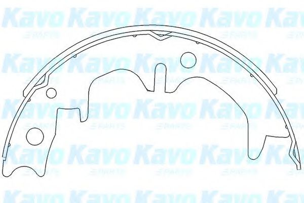 Комплект тормозных колодок KAVO PARTS KBS-9911