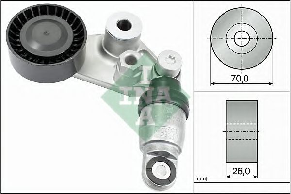 Натяжитель ремня, клиновой зубча INA 534 0297 10