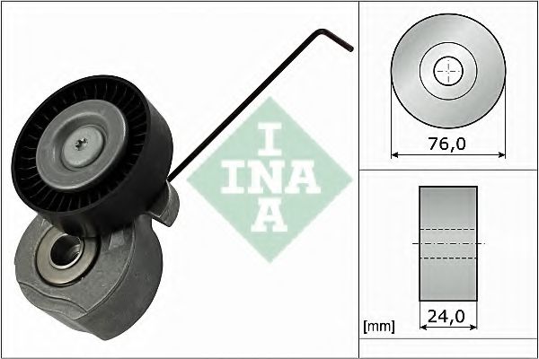 Натяжная планка, поликлиновой ремень INA 534 0324 10