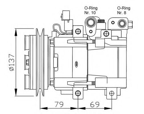 Компрессор, кондиционер NRF 32223G