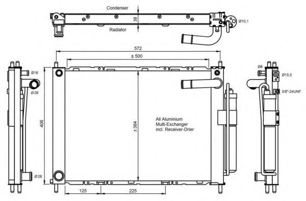 Конденсатор, кондиционер NRF 350055