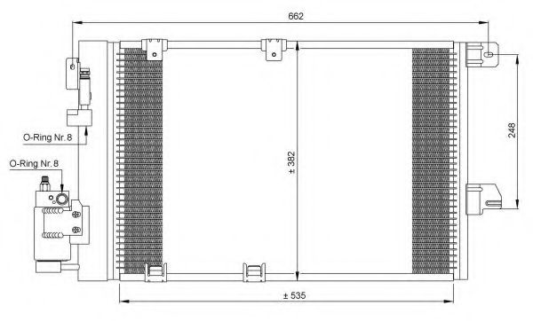 Конденсатор, кондиционер NRF 35301