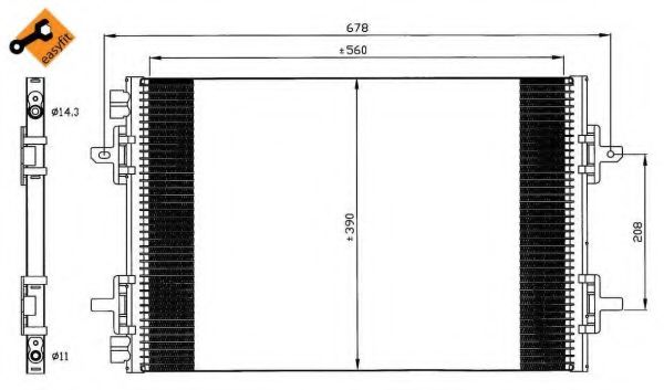 Конденсатор, кондиционер NRF 35634