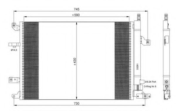 Конденсатор, кондиционер NRF 35739