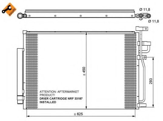 Конденсатор, кондиционер NRF 35775