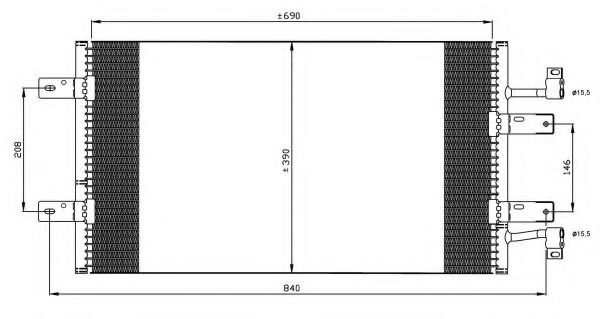 Конденсатор, кондиционер NRF 35900