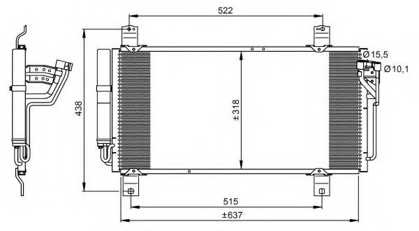 Конденсатор, кондиционер NRF 35949