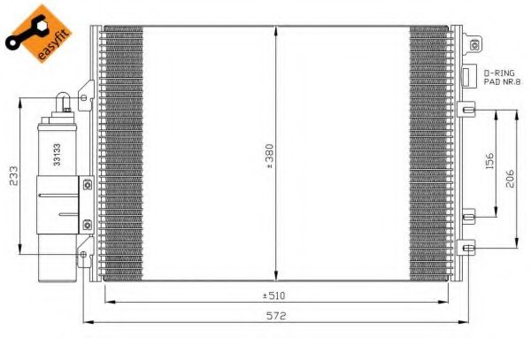 Конденсатор, кондиционер NRF 35967