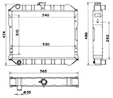 Радиатор, охлаждение двигателя 4SEASONS 120004