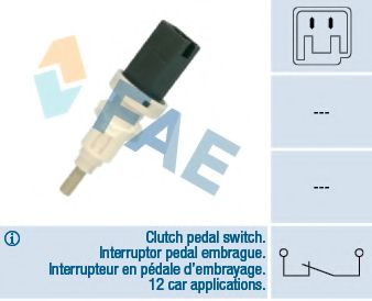 Выключатель, привод сцепления (Tempomat) FAE 24665