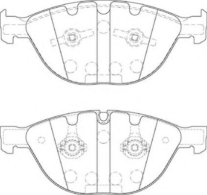 Комплект тормозных колодок, дисковый тормоз NECTO FD7240A