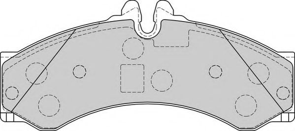 Комплект тормозных колодок, дисковый тормоз NECTO FD7236V