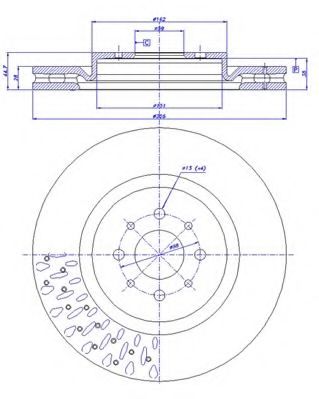 Тормозной диск CAR 142.017