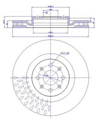 Тормозной диск CAR 142.1450