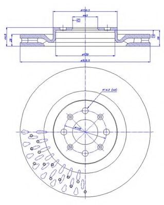 Тормозной диск CAR 3644