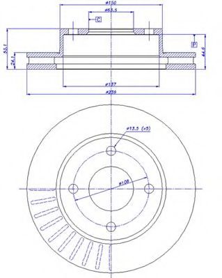 Тормозной диск CAR 142.235